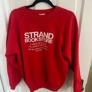 Vintage Hanes Strand Bookstore Red Sweatshirt